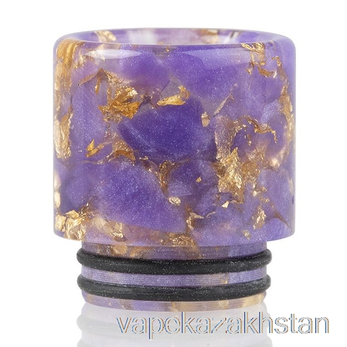 Vape Kazakhstan 810 Sequins Resin Drip Tip Purple